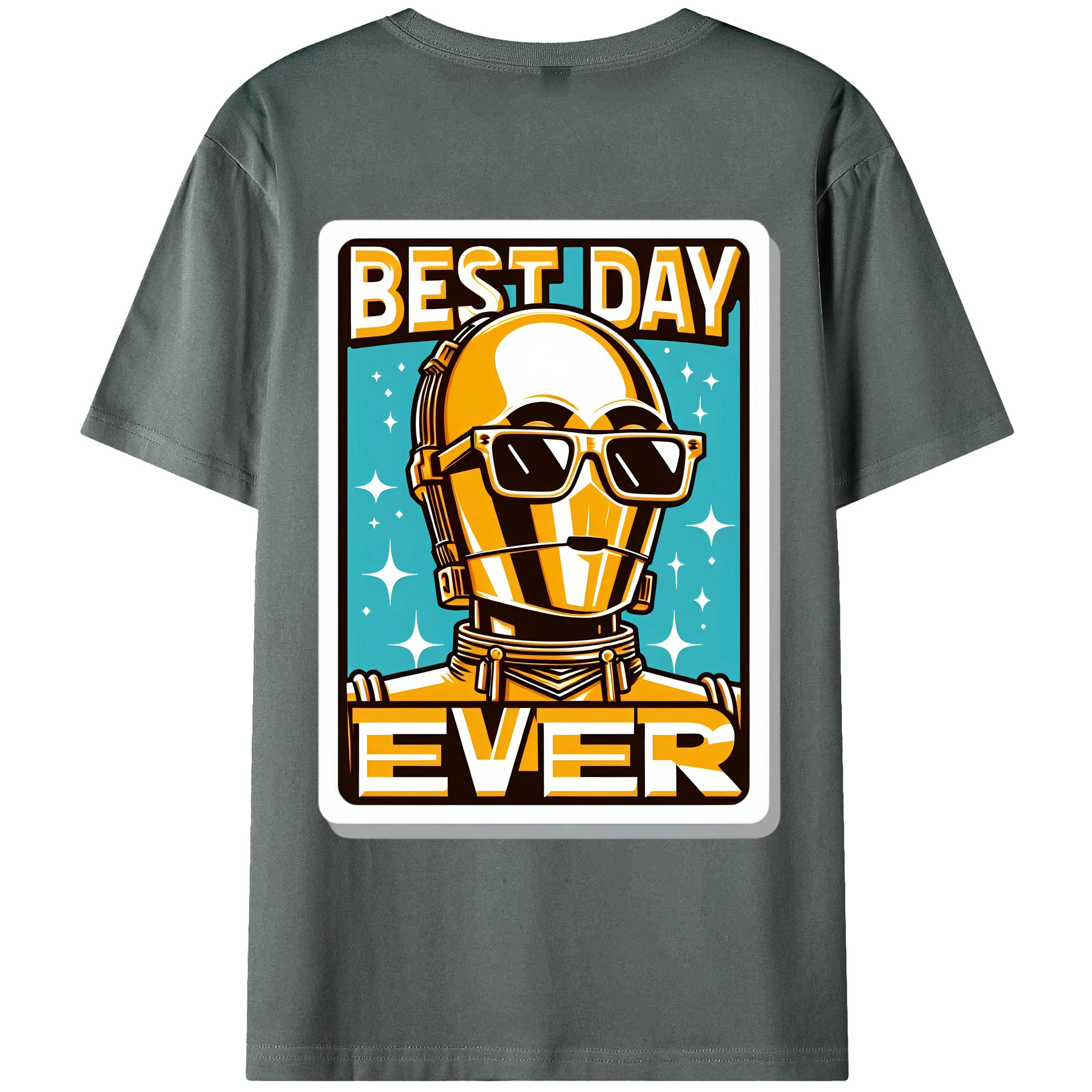 （画像用） スター・ウォーズ Star Wars 綿100％ メンズ半袖Tシャツ（バックプリント） 通気性